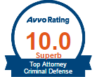 AVVO 10.0 Top Attorney Criminal Defense